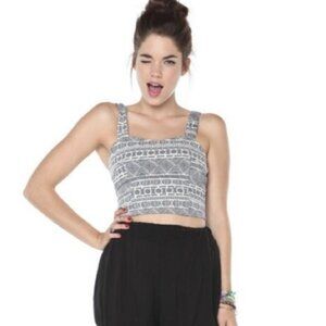 Brandy Melville Joni Tribal Crop Top